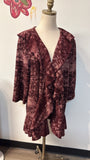 Jon Den Burgundy Cardigan, 1X/2X