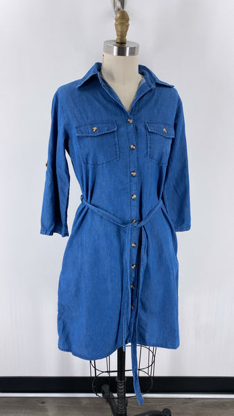 Speed Limit Chambray Dress, S