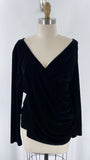 Soft Surroundings Black Velvet Top, XL