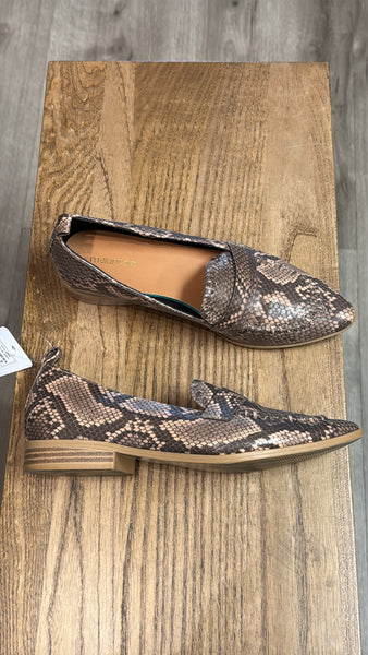 Maurices Snakeskin Loafers, 8.5
