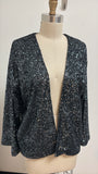 Gap Sequin Open Front Jacket, M