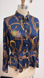 Lauren Ralph Lauren Blue Equestrian Top, 12