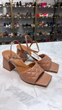 Open Edit Brown Sandals, 9