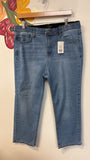 Curve Appeal Straight Leg 25.5" Inseam Jeans, 14