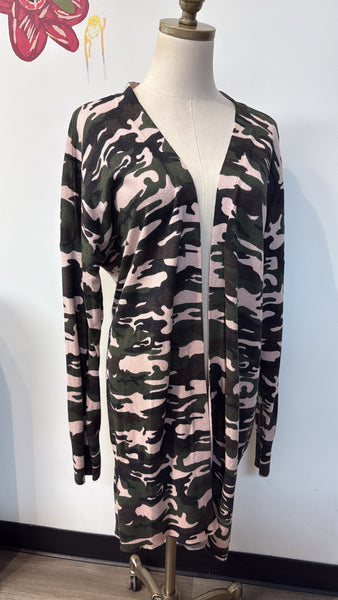 Sanctuary Camo Cardigan, M