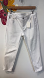 Talbots White Girlfriend 25.5" Inseam Jeans, 6 Petite
