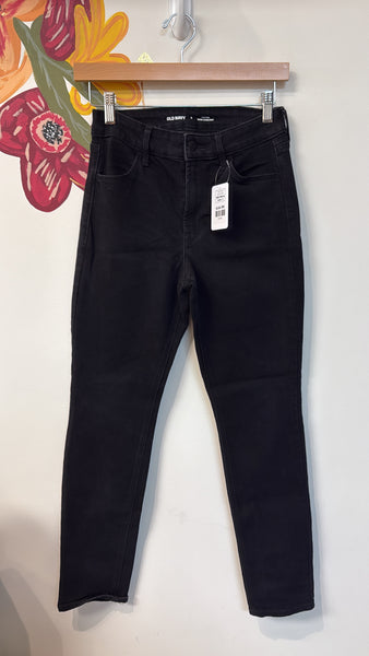 Old Navy Black High Rise Wow Straight Jeans, 2