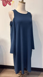 Michael Kors Blue Open Shoulder Dress, XL