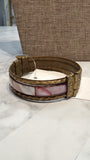 Vintage Mother of Pearl Inlay Hinge Bracelet