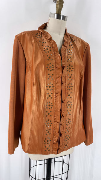 Peter Nygard Genuine Leather Jacket, 2X