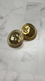 Karine Sultan Gold CLIP ON Earrings (Retail $48)