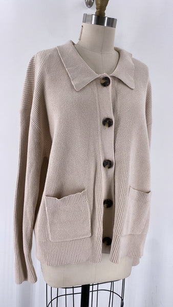 Caslon Tan Cardigan, XL