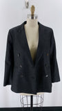 New Banana Republic Metallic Black Blazer Jacket, 10