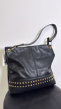 Montana West Black Faux Leather Shoulder Bag, 12.5"x10"