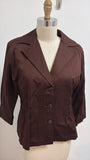 Joan Rivers Brown Jacket, L