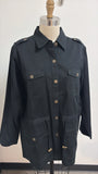 Denim & Co Black 100% Cotton Jacket, M