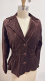 Joan Rivers Brown Velveteen Jacket, M