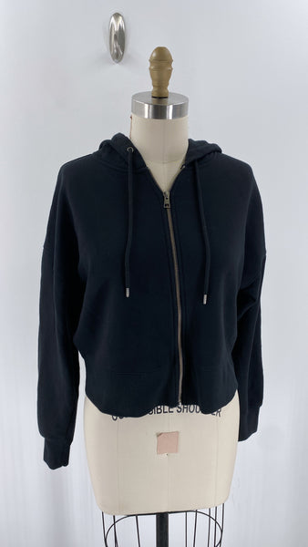 Universal Thread Black Zip Front Hoodie Cardigan, M