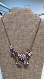 Betsey Johnson Garden Floral Necklace, 16"-18