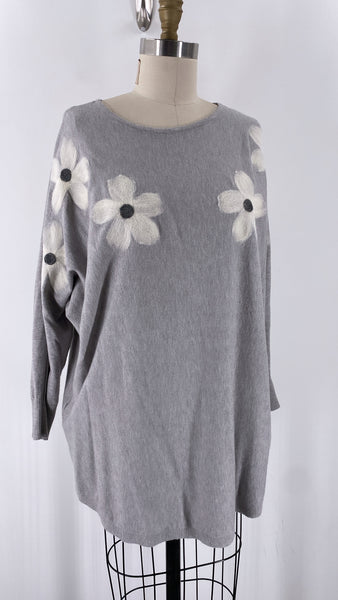 Aaeda Gray Sweater, 1X