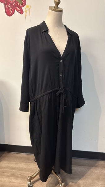 New Old Navy Black Rayon Dress, XXL