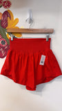 Free People Movement Red Shorts, M
