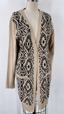 Stitch Count Brown Cardigan, XL