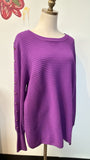 Liz Claiborne Purple Sweater, XL