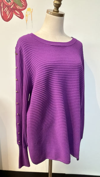 Liz Claiborne Purple Sweater, XL