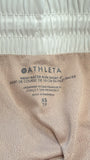 Athleta White Mesh Racer Run 4" Shorts, XS (run big)