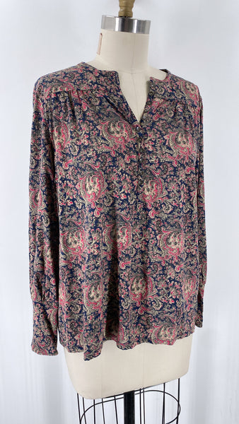 New Lucky Brand Print Top, M