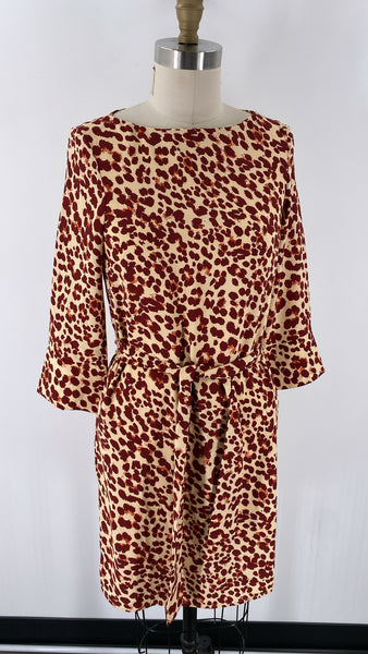 H&M Burgundy Print Dress, 2