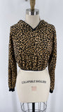 Windsor Cropped Animal Print Top, S