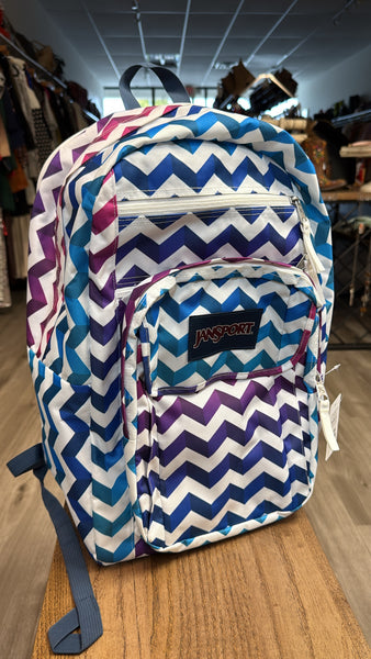 Jansport Chevron Backpack with 15" Laptop Pocket , 18"x13"x7.5"