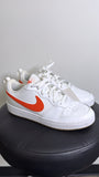 Nike White/Orange Shoes, 8 (6.5 Youth)