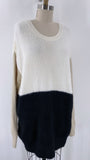 New a.n.a. Cream/Black Sweater, XL