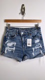 American Eagle Denim Mom Shorts, 4