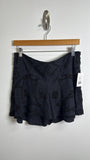 Edun Black 100% Silk Shorts, 6