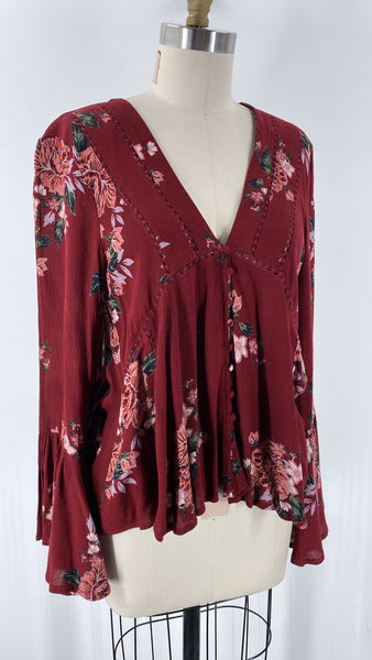 Altar'd State Burgundy Top, M