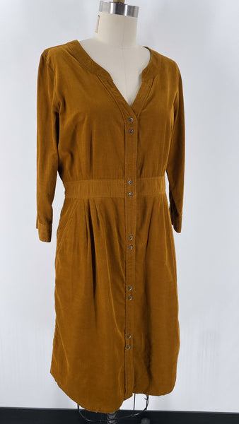 Bob Timberlake Brown Lightweight Corduroy Dress, 10