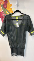 Zumba Gray Mesh Top, S/M