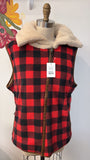 Reversible Plaid Vest, XXL