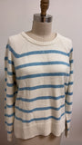 New Talbots White/Blue Sweater, XL