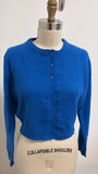 New Garage Blue Spongy Bodycon Cardi Sweater, L
