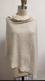 New Eileen Fisher Organic Linen Cotton Slub Poncho, One Size