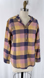 New L.L. Bean Soft Brushed Plaid Flannel Hoodie, M Petite