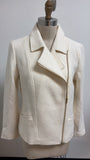 New Talbots White/Ivory Wool Blend Jacket, 10