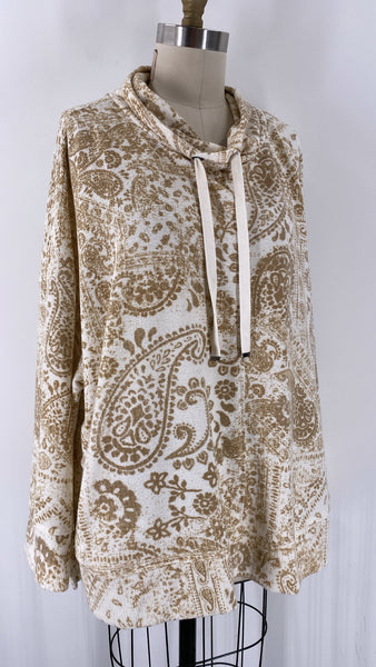 Westbound Tan Print Sweatshirt, 3X