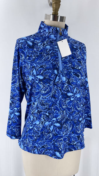 Stella Parker Blue Pullover, L