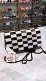 New Mad by Design Mother of Pearl Clutch/Crossbody, 8.5"x4.5"